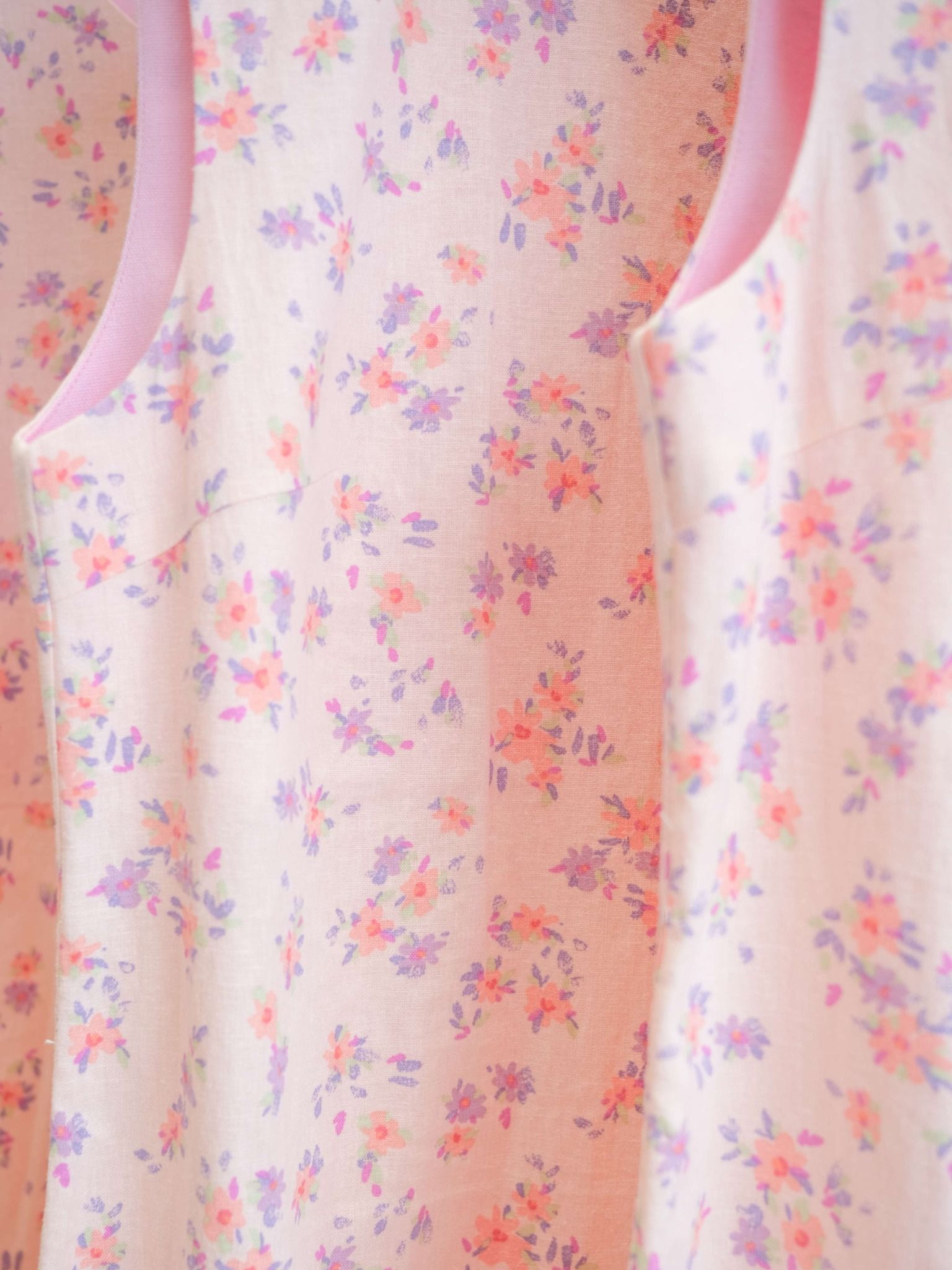 Đầm ngắn basic Mauve linen mini dress 