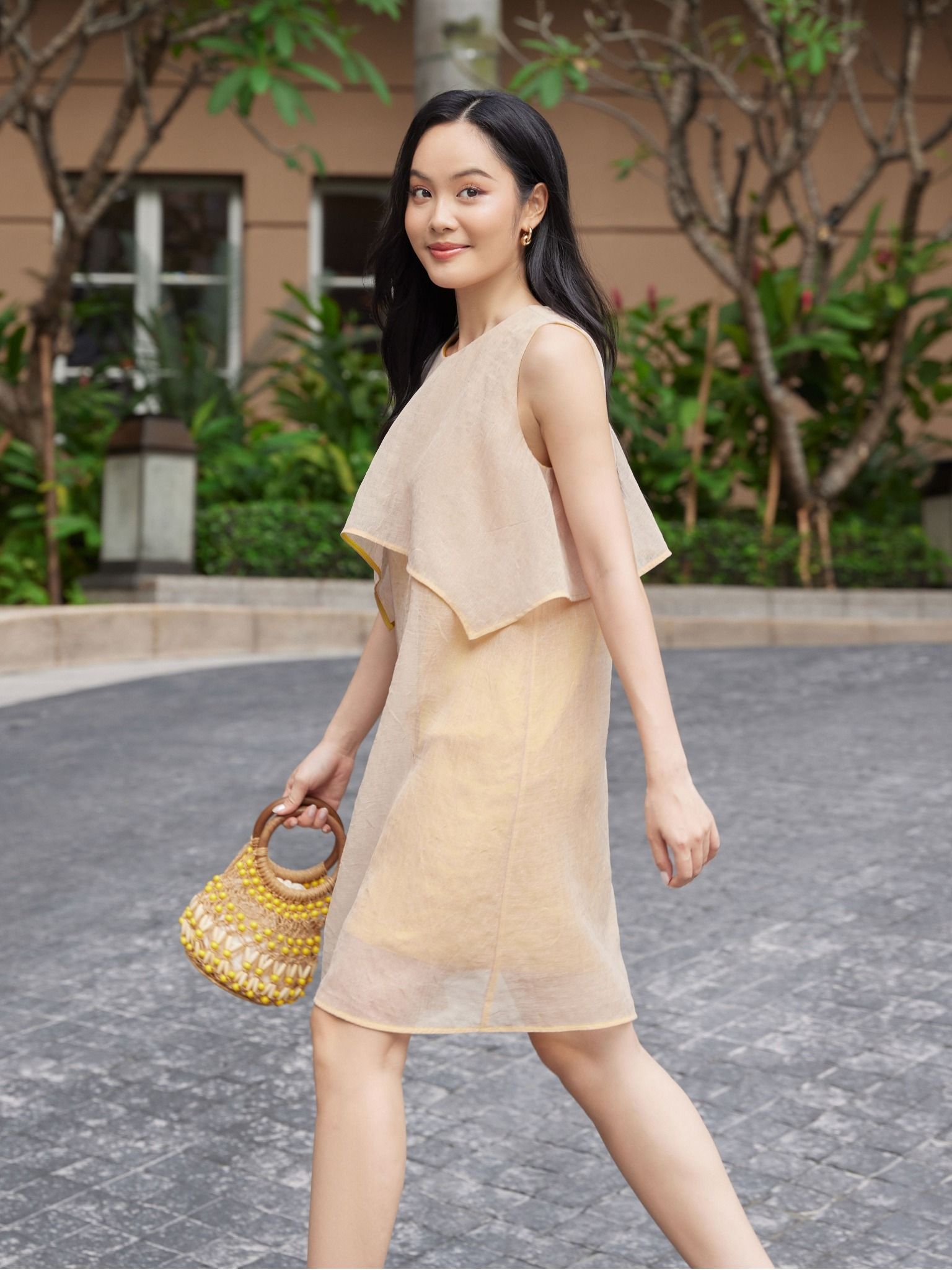  Đầm ngắn 2 tầng | Mauve Layer dress 