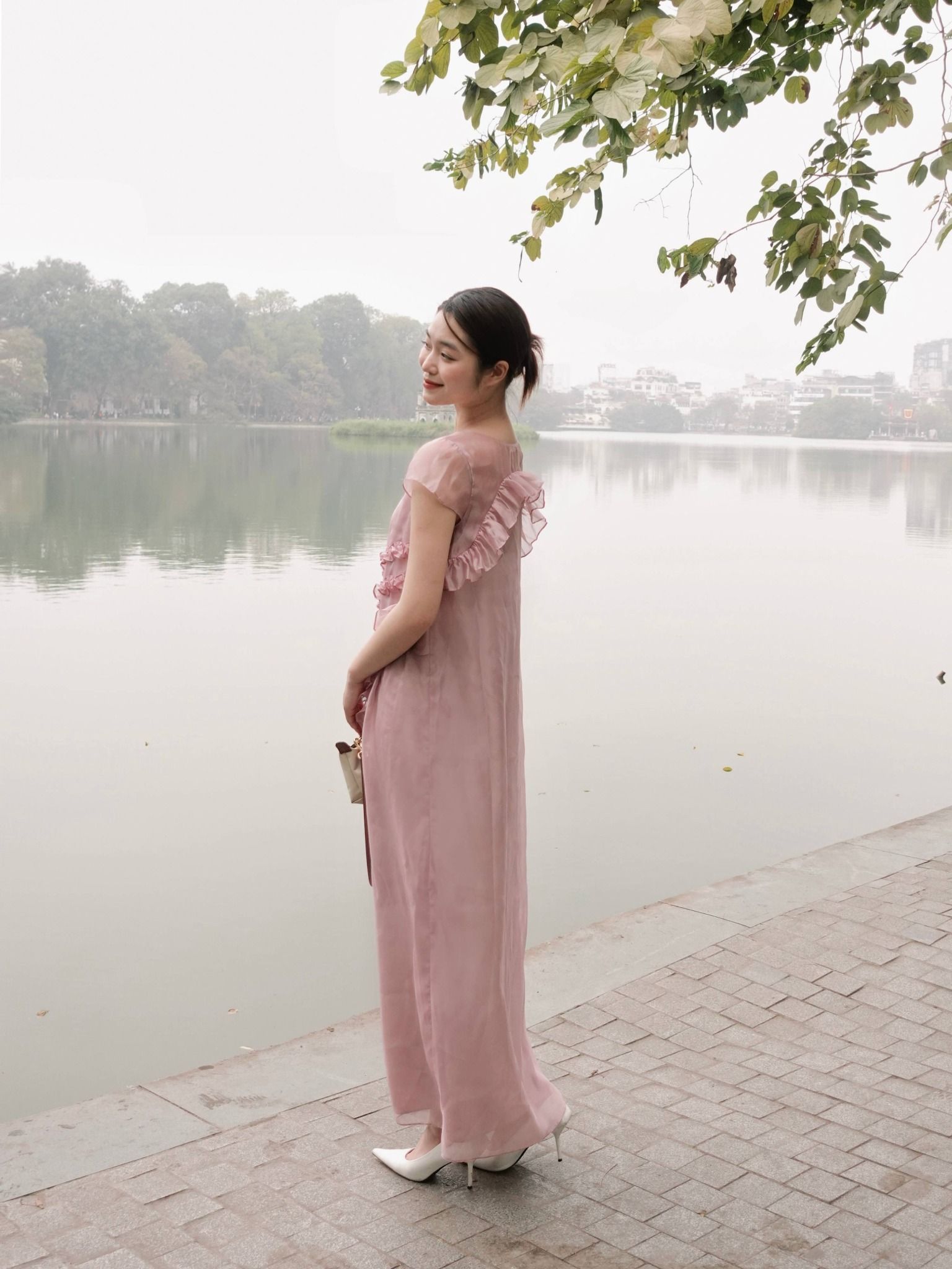  Đầm maxi tơ bèo | Mauve Muse dress 