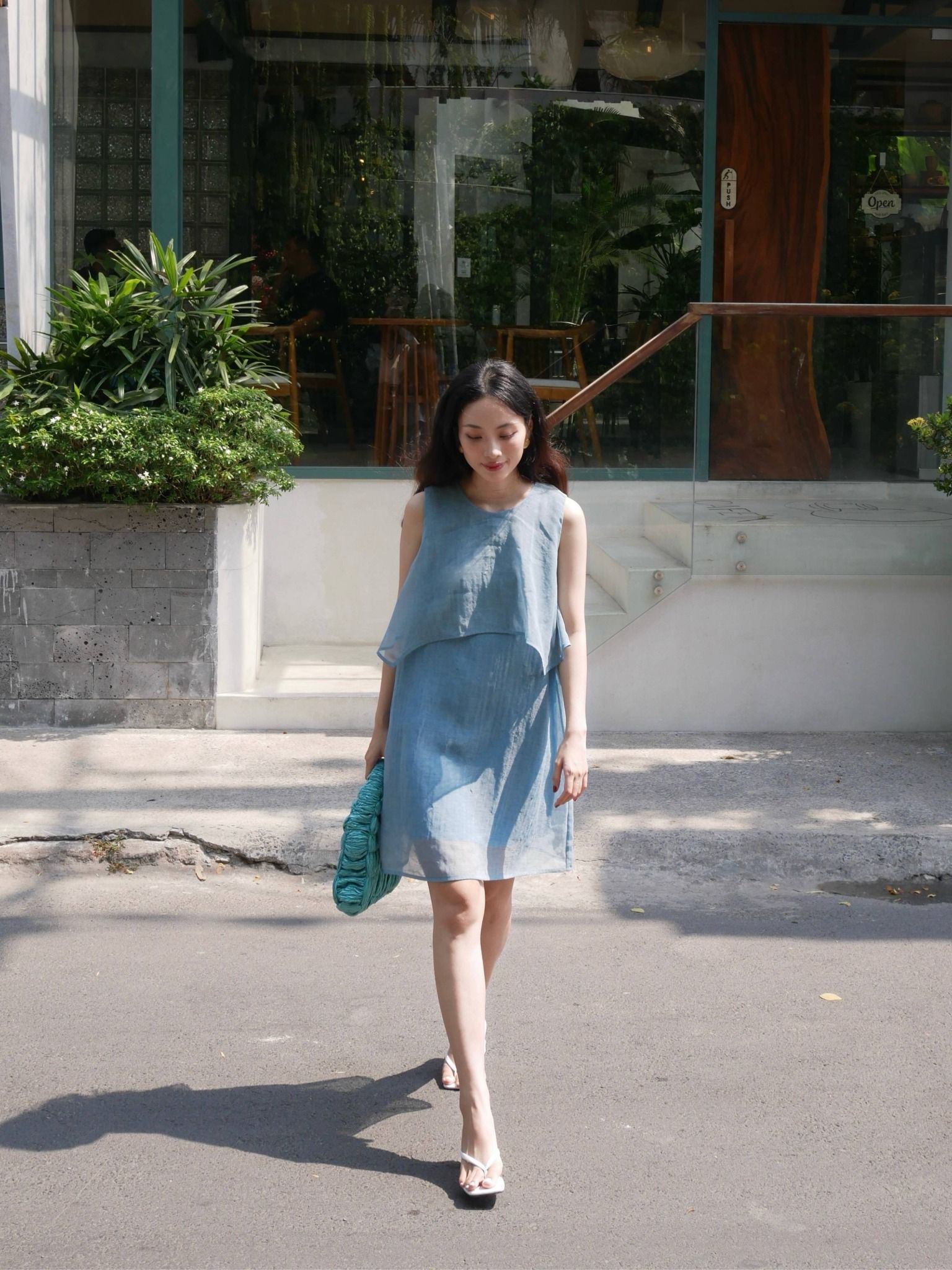  Đầm ngắn 2 tầng | Mauve Layer dress 