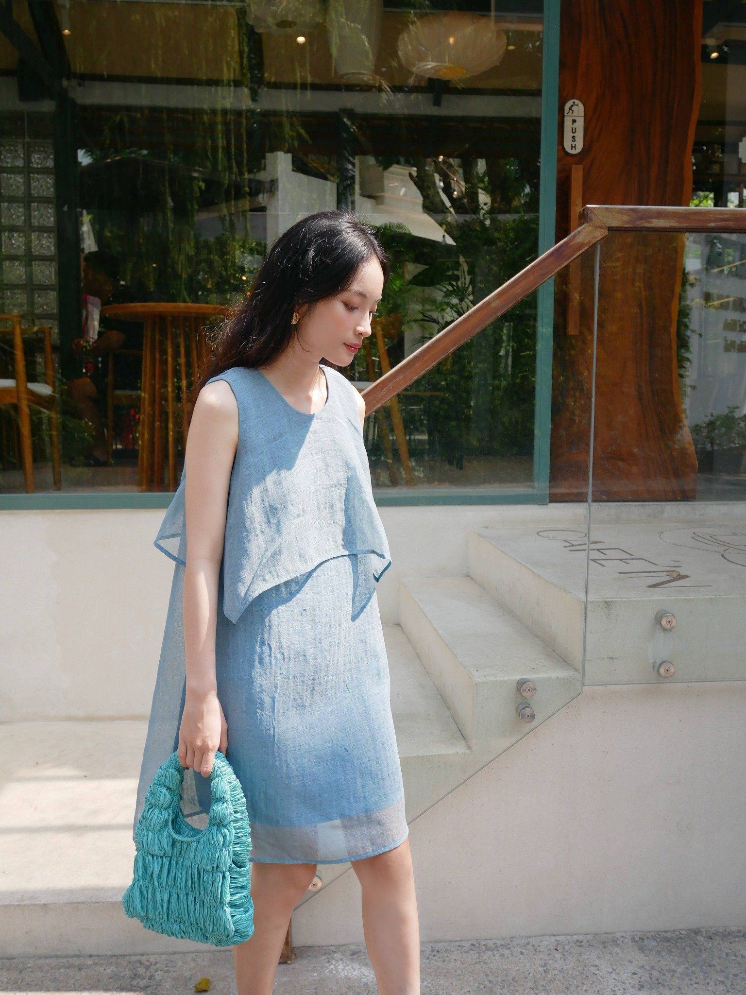  Đầm ngắn 2 tầng | Mauve Layer dress 