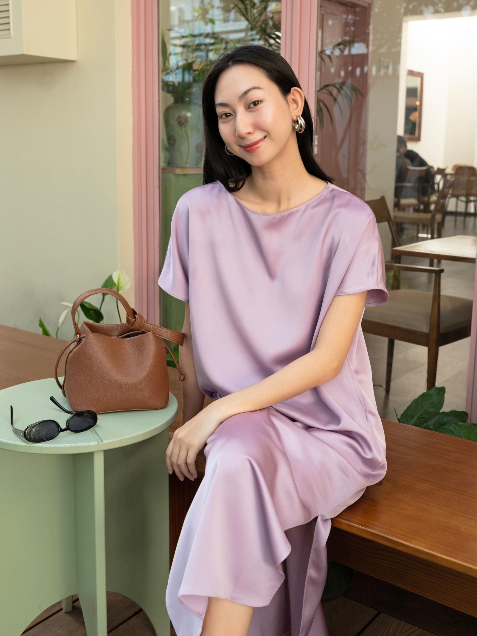  Mauve Signature dress - phiên bản trơn màu nâng cấp 