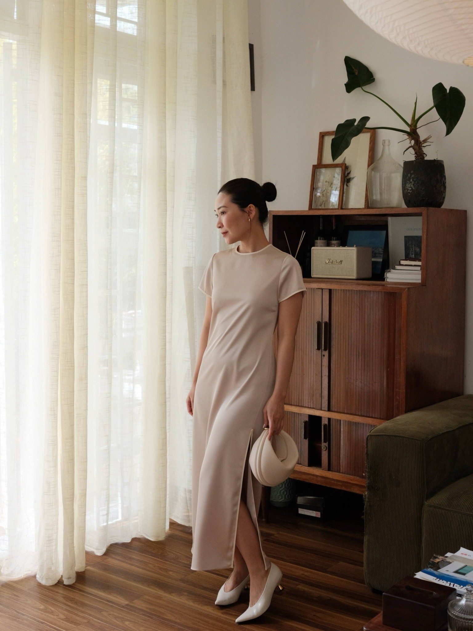  Đầm sườn xám cách điệu | Mauve Shanghai dress 