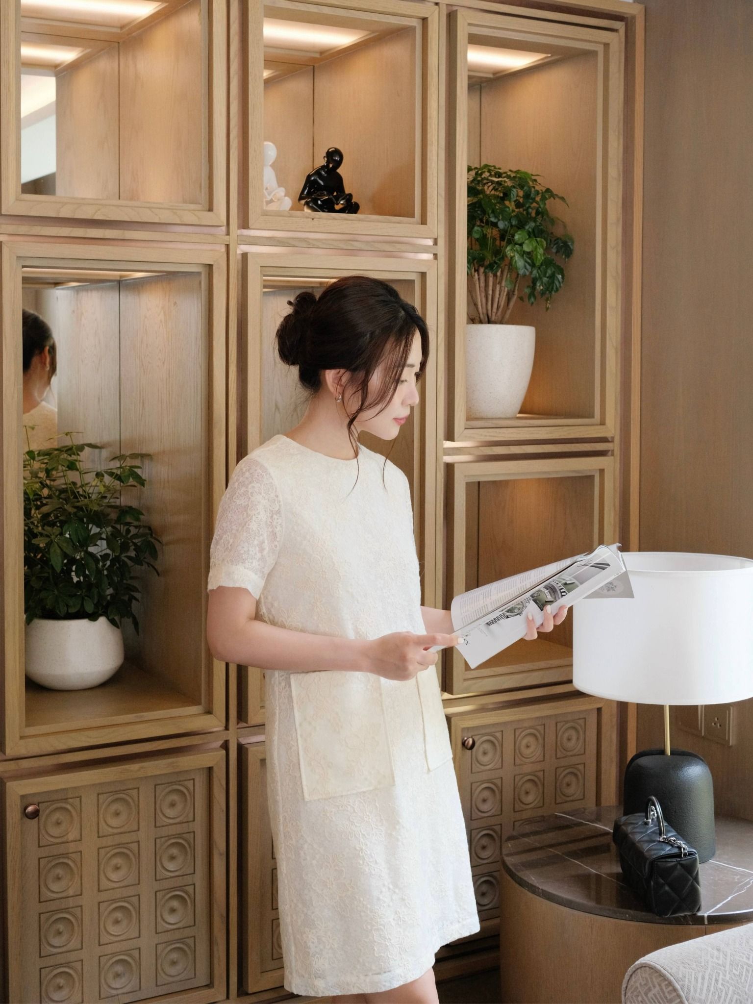  Đầm ren hai túi | Mauve Pocket dress 