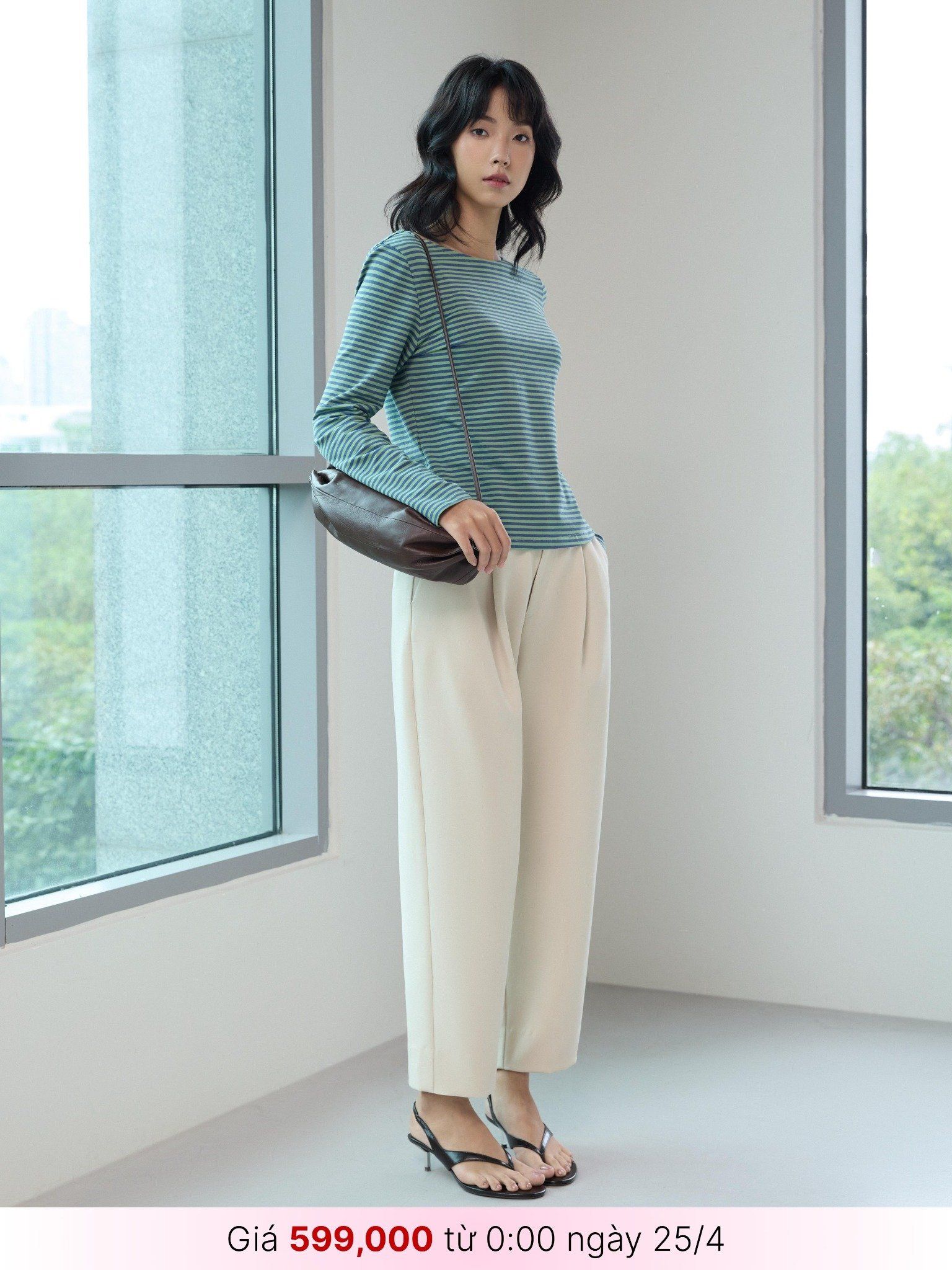  Quần tây dáng baggy | Mauve Baggy pants 