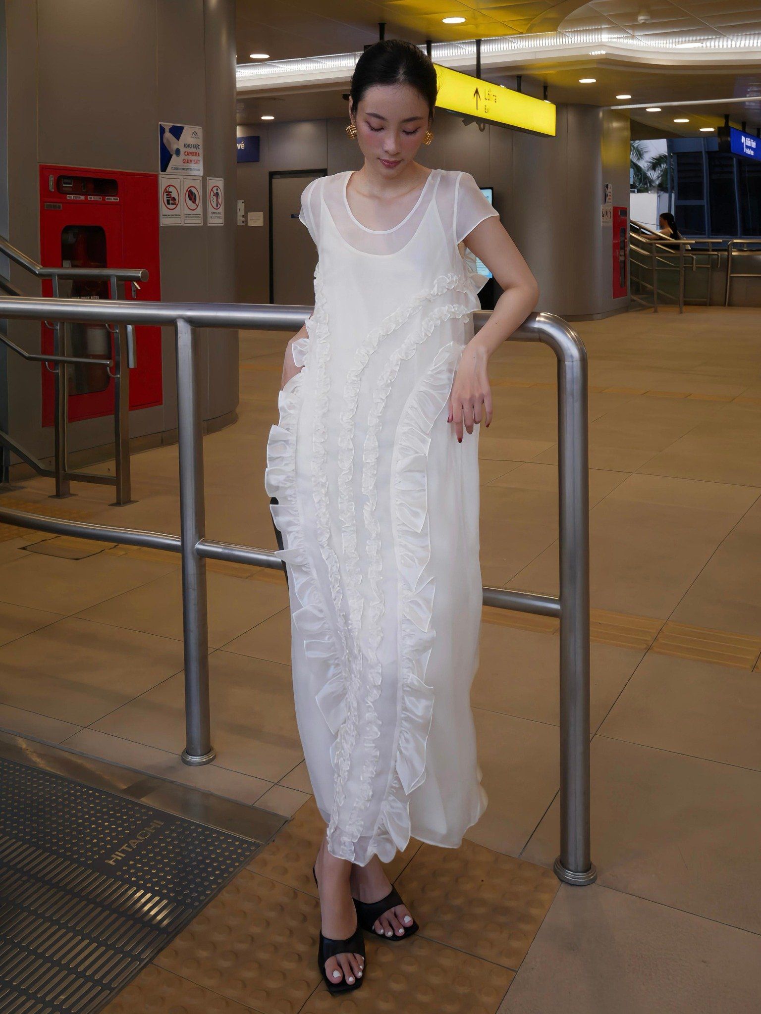  Đầm maxi tơ bèo | Mauve Muse dress 