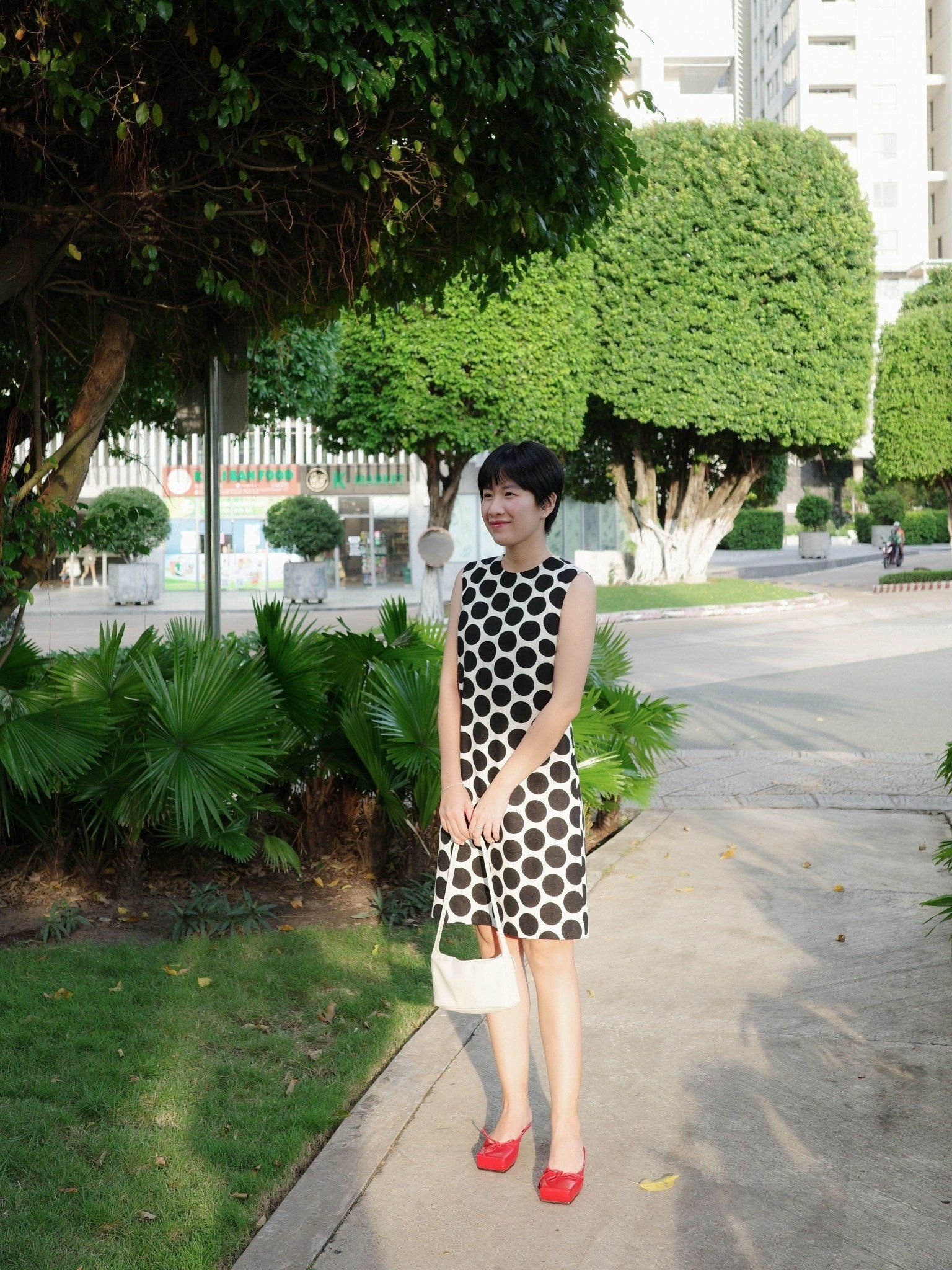  Đầm ngắn basic Mauve linen mini dress 