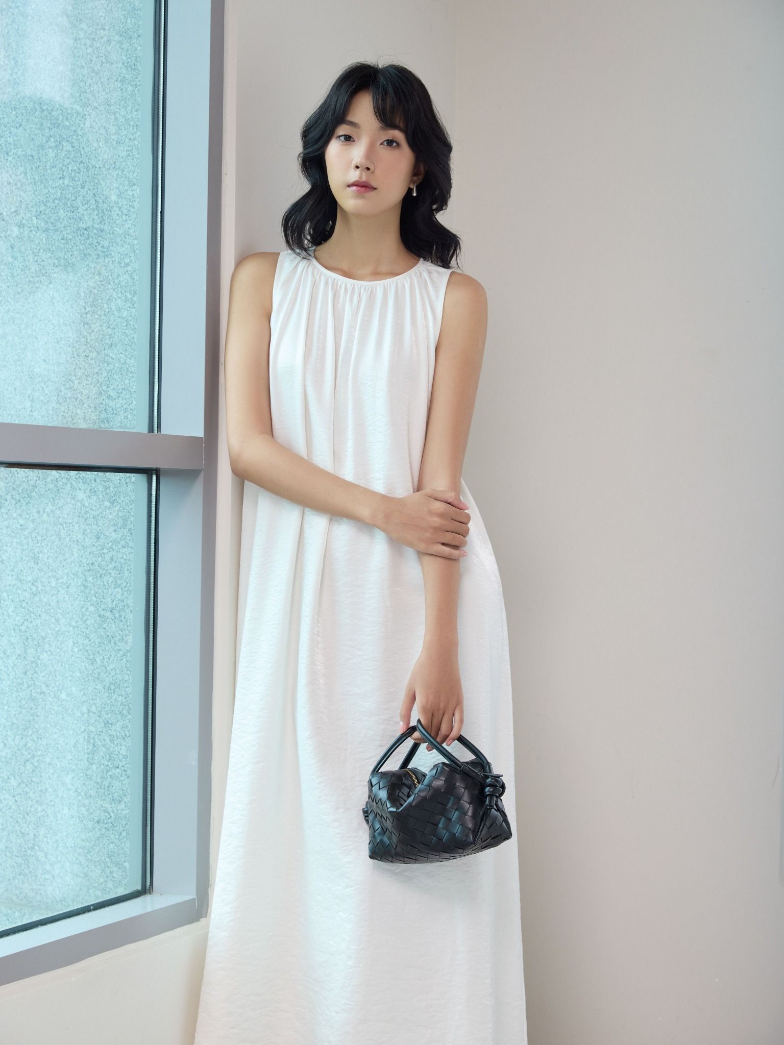  Đầm maxi trắng Mauve Delicate dress 