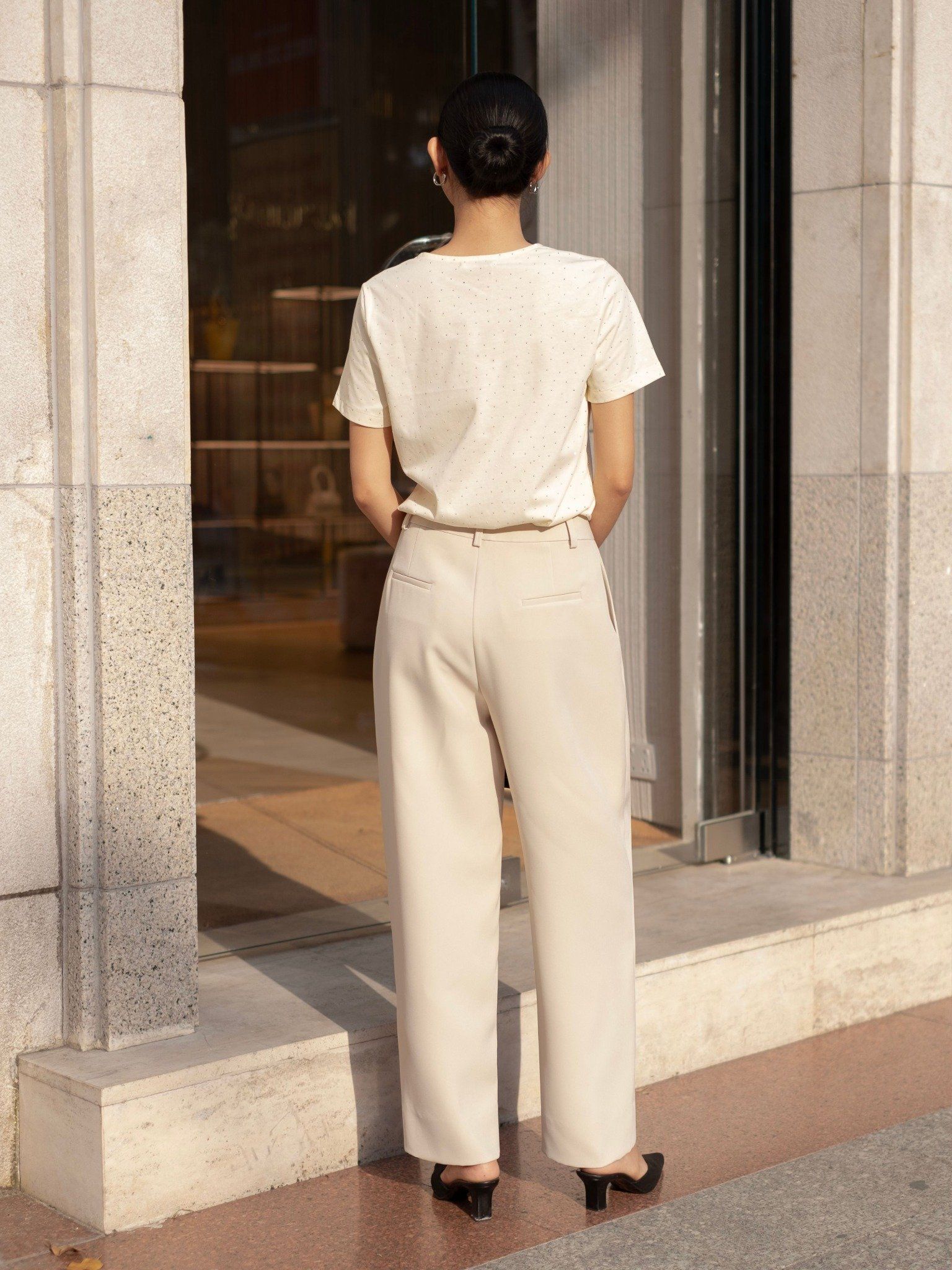  Quần tây dáng baggy | Mauve Baggy pants 