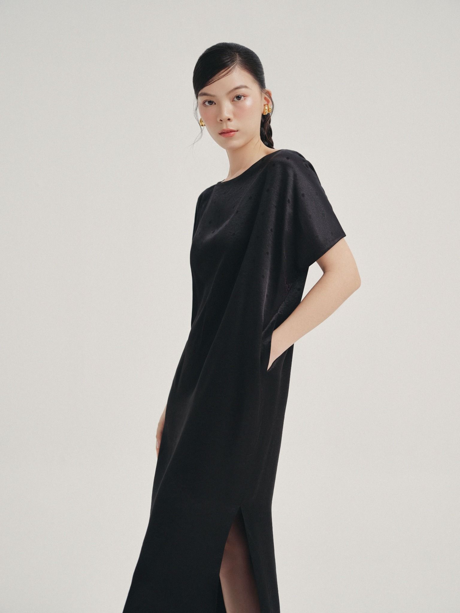  Mauve Signature dress - phiên bản chấm bi 