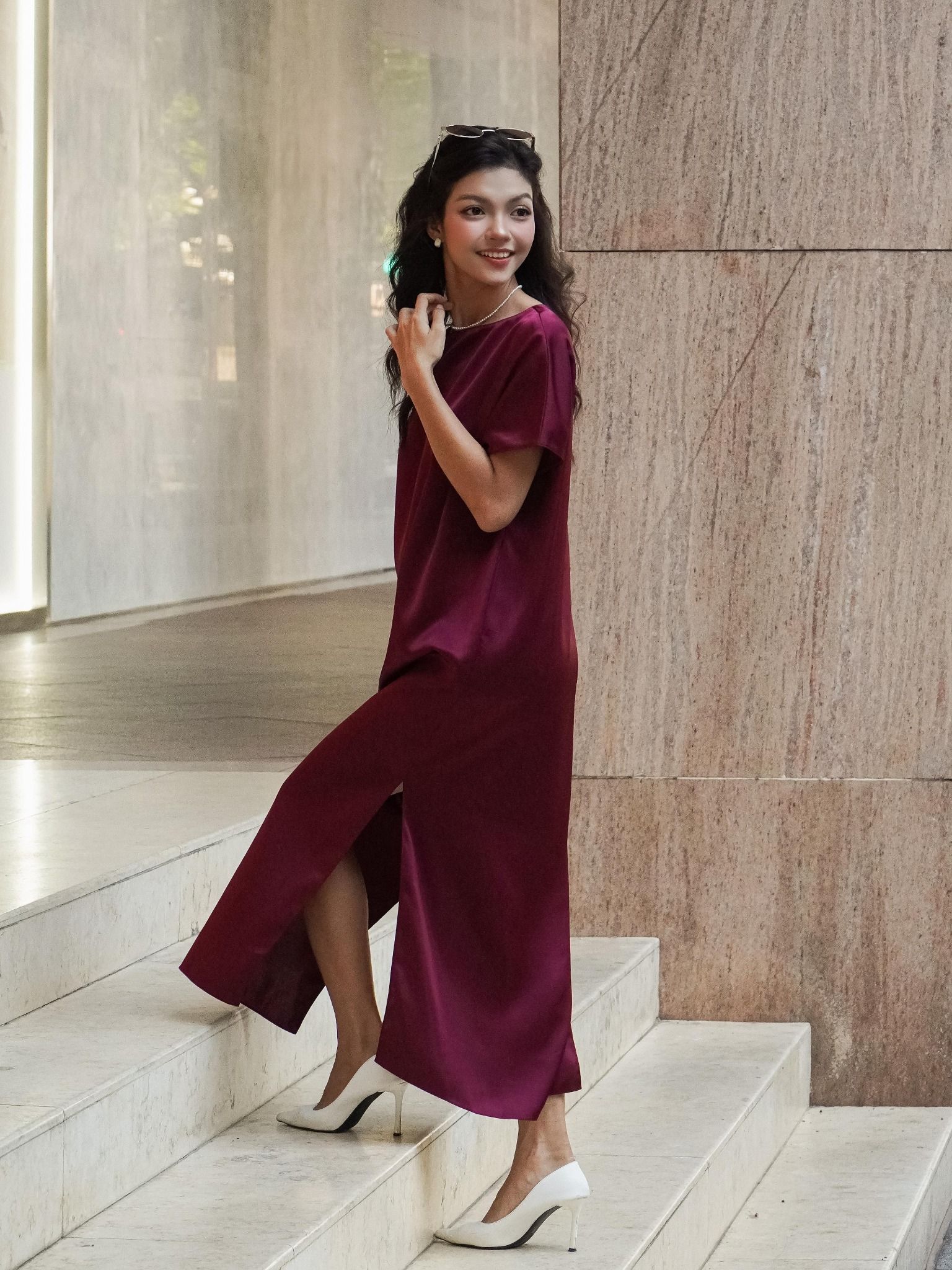  Mauve Signature dress - phiên bản trơn màu nâng cấp 