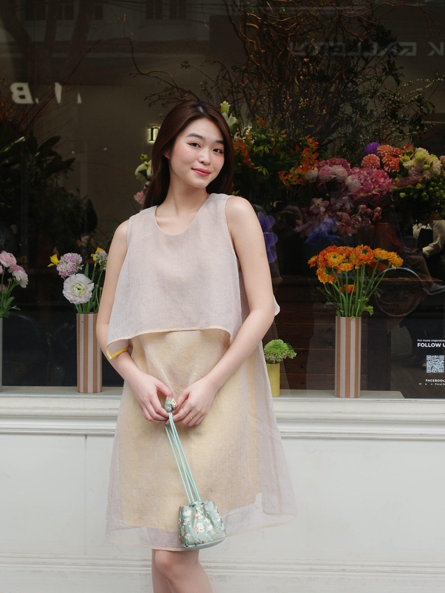  Đầm ngắn 2 tầng | Mauve Layer dress 