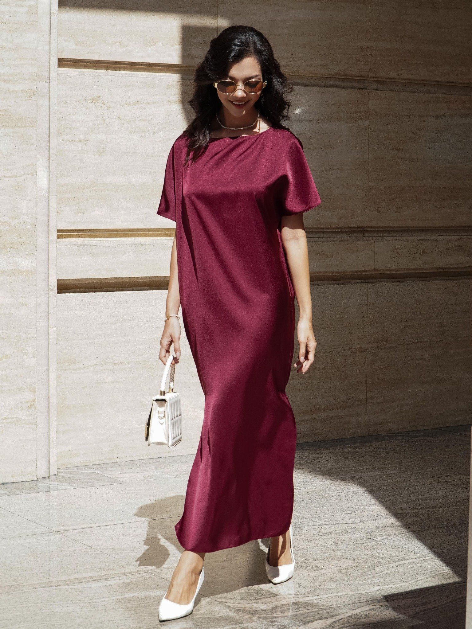  Mauve Signature dress - phiên bản trơn màu nâng cấp 