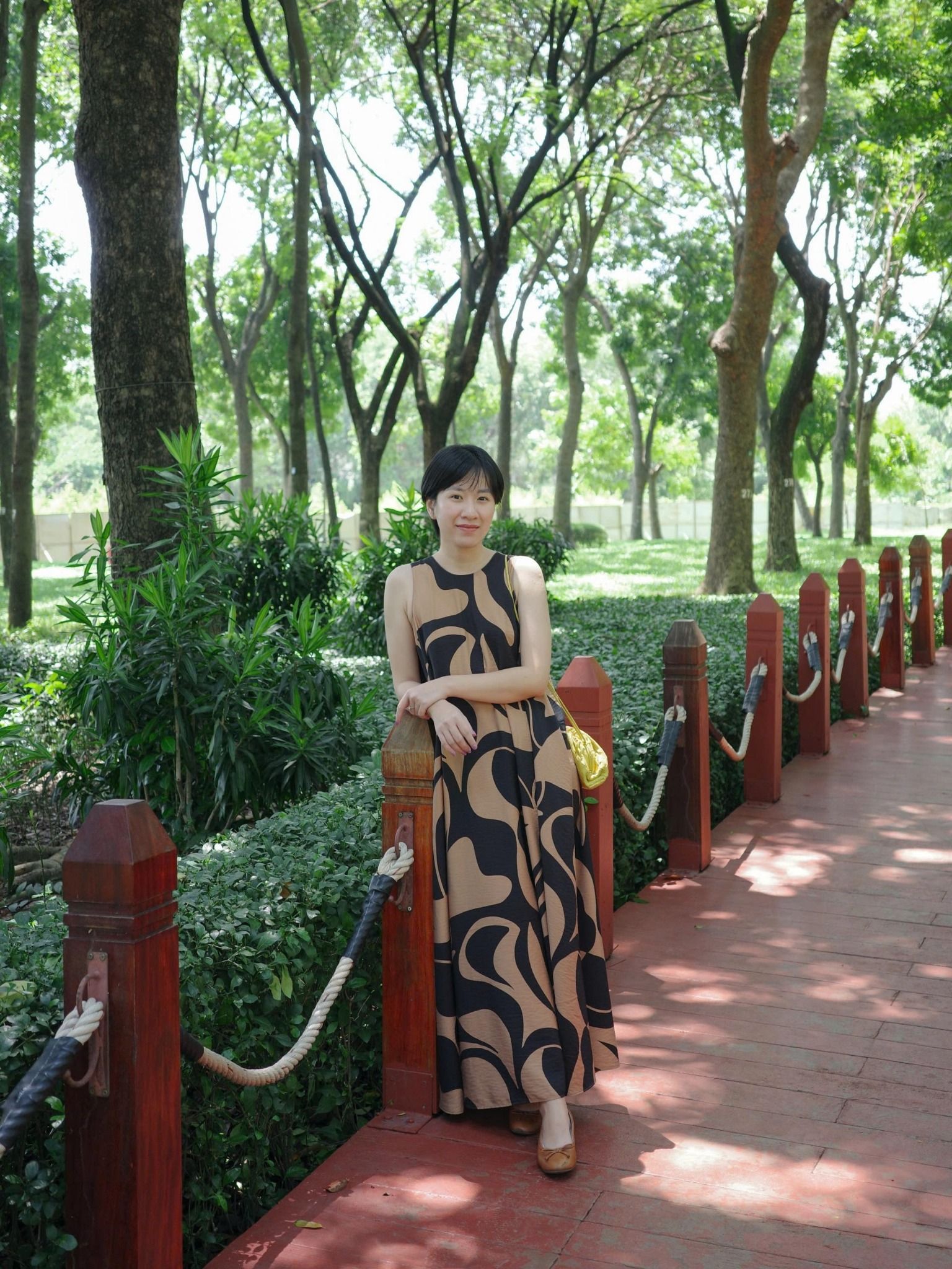 Đầm maxi cotton vân | Mauve Balo Cotton dress 