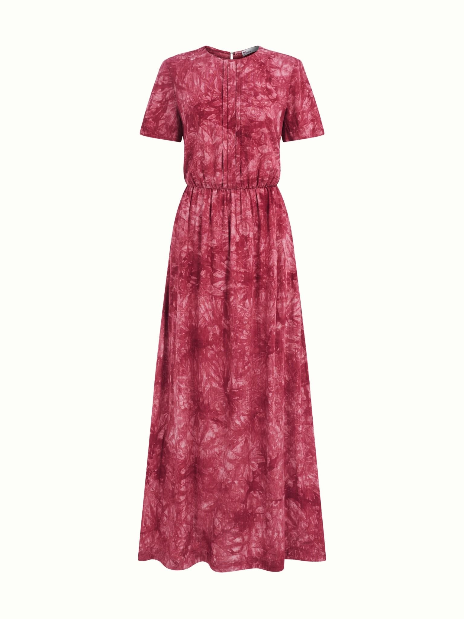  Đầm linen hoa nhún eo Mauve Flower Speck dress 