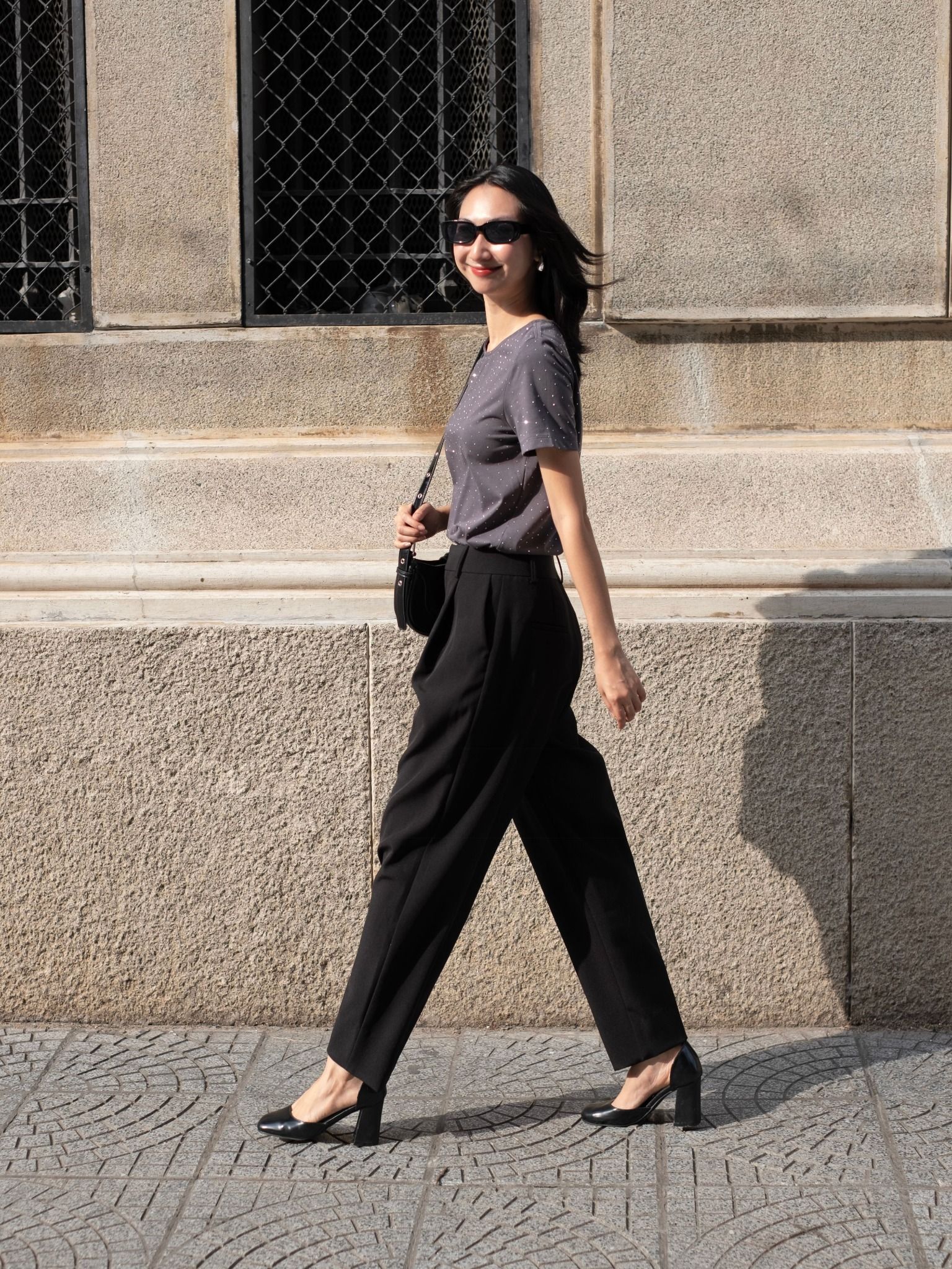  Quần tây dáng baggy | Mauve Baggy pants 
