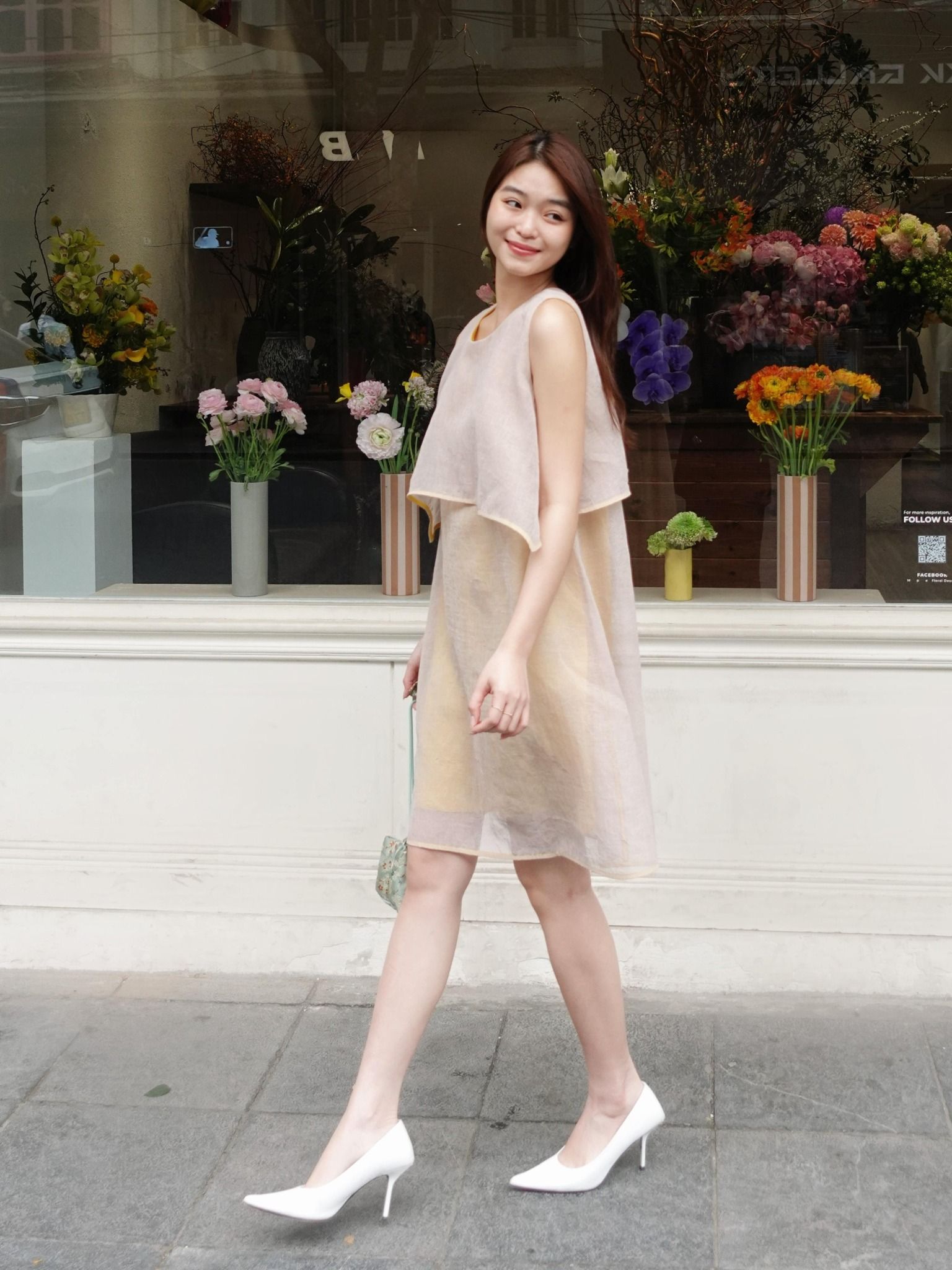  Đầm ngắn 2 tầng | Mauve Layer dress 