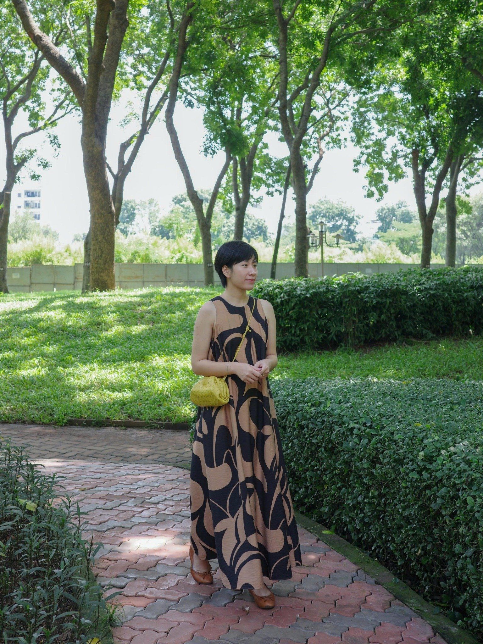  Đầm maxi cotton vân | Mauve Balo Cotton dress 