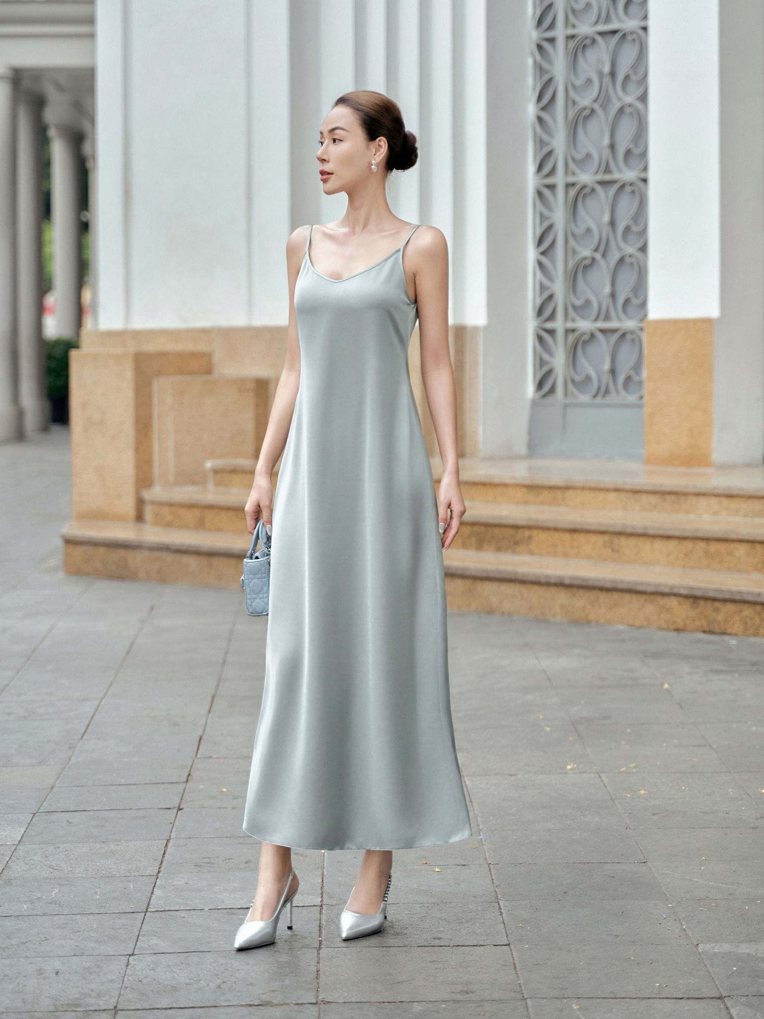  Đầm ren dài Mauve Darling dress 