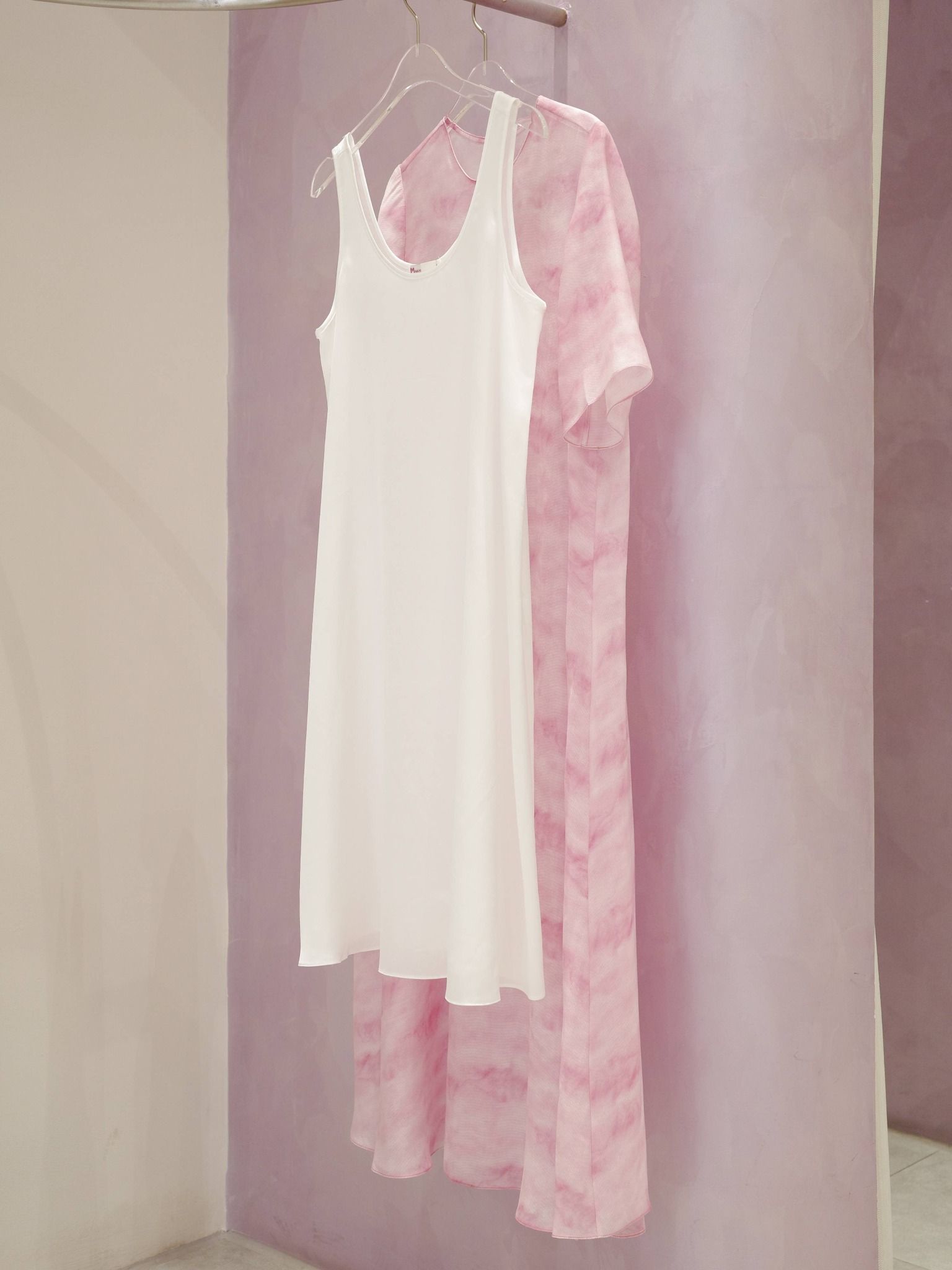  Đầm dài hoạ tiết vân mây | Mauve Cloud dress 