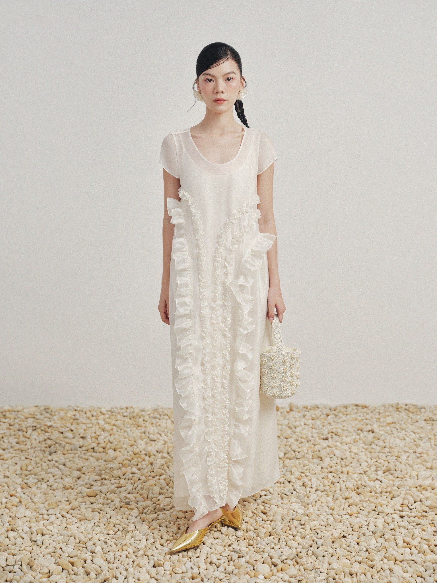  Đầm maxi tơ bèo | Mauve Muse dress 