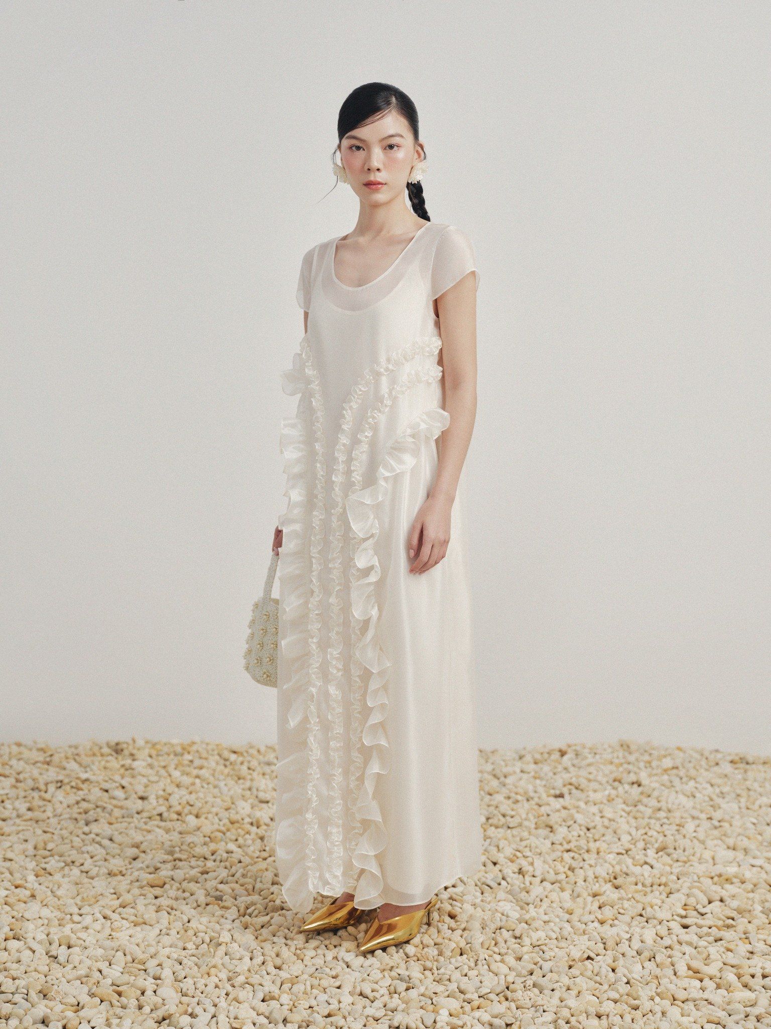  Đầm maxi tơ bèo | Mauve Muse dress 