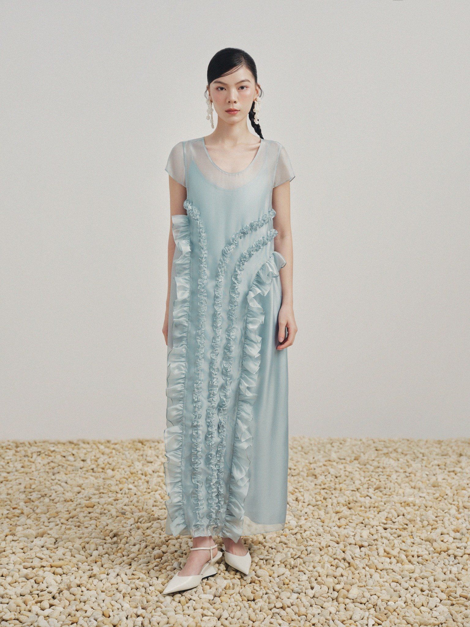  Đầm maxi tơ bèo | Mauve Muse dress 