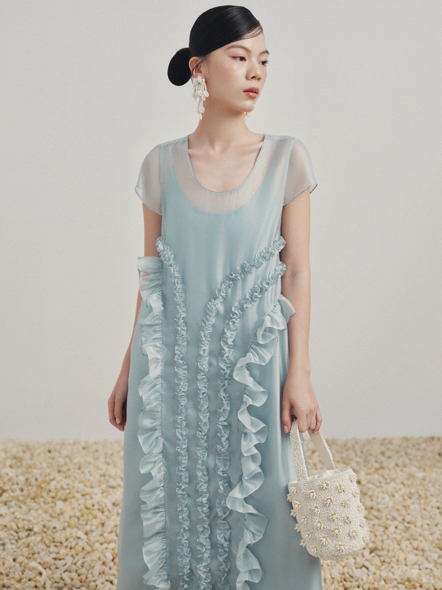  Đầm maxi tơ bèo | Mauve Muse dress 