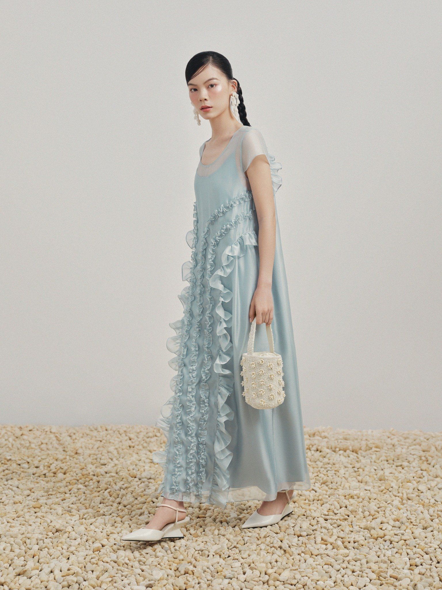  Đầm maxi tơ bèo | Mauve Muse dress 