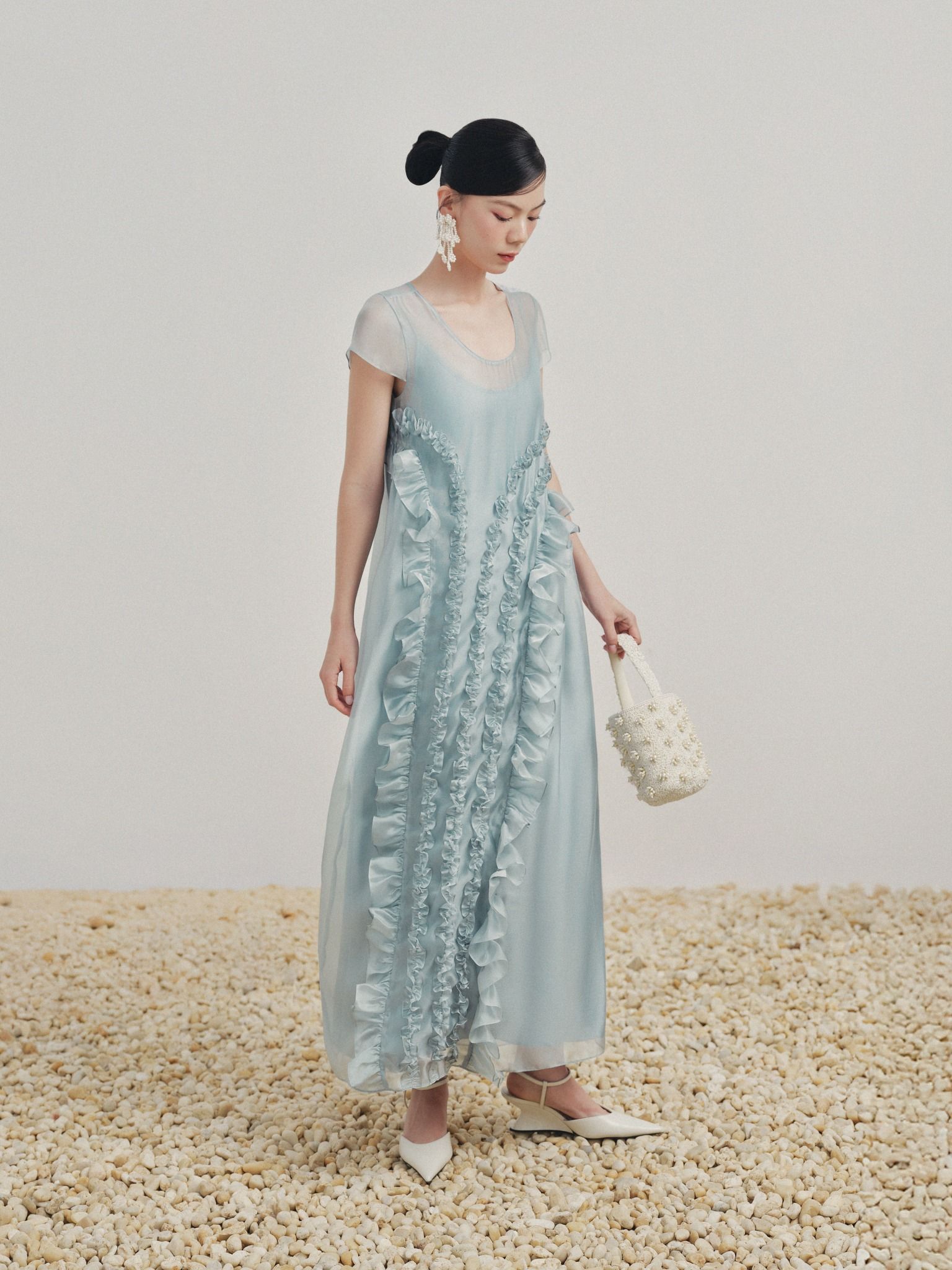  Đầm maxi tơ bèo | Mauve Muse dress 