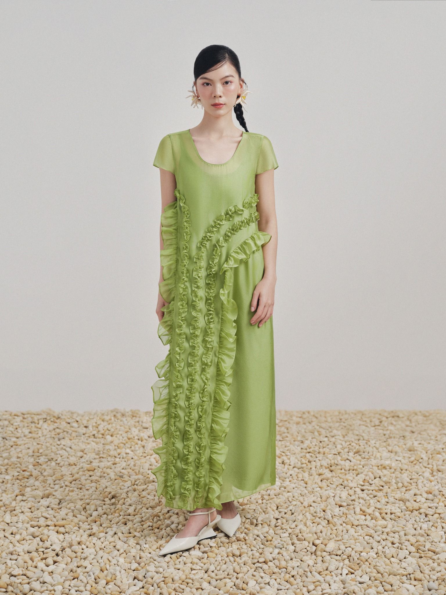  Đầm maxi tơ bèo | Mauve Muse dress 