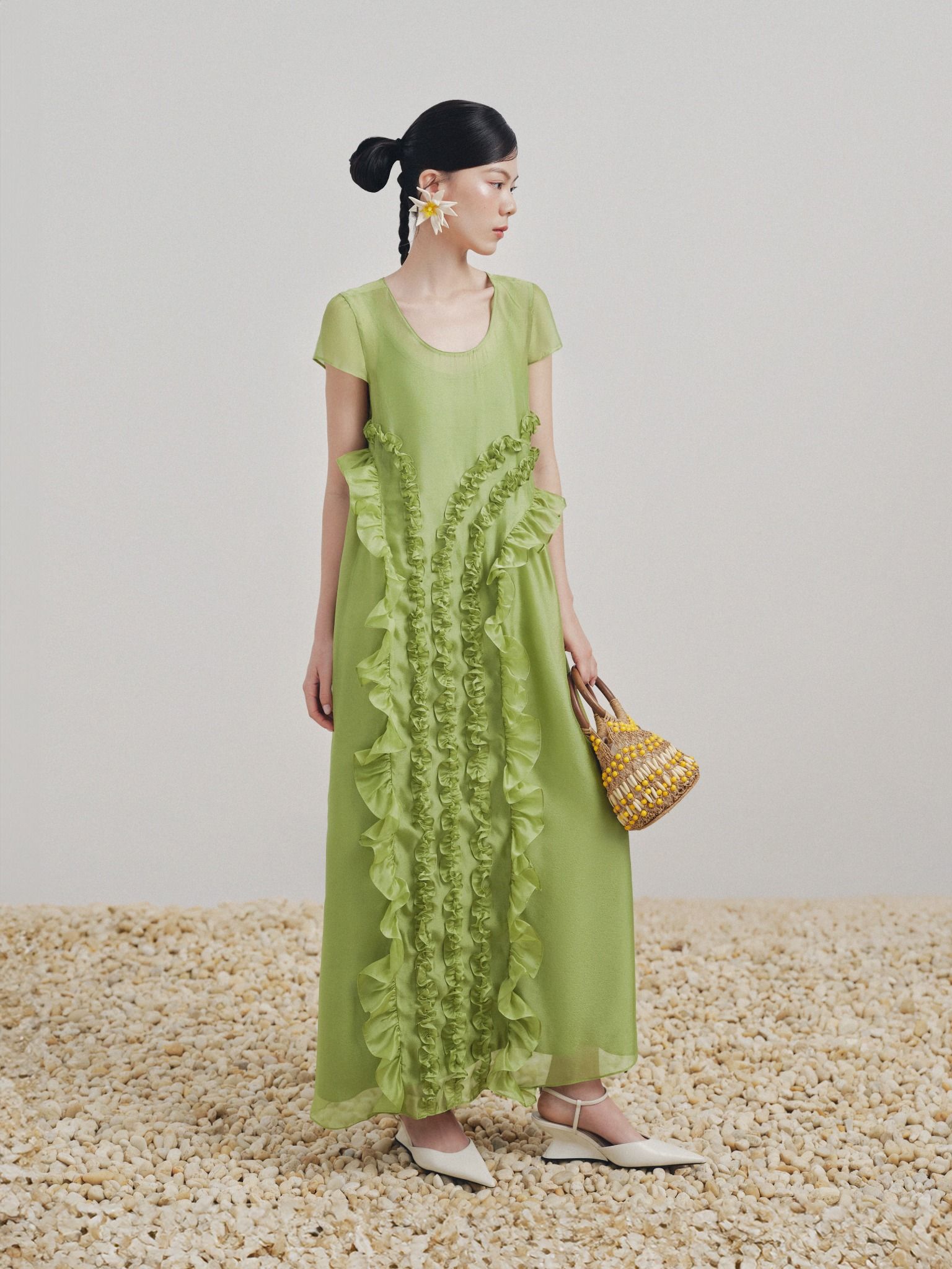  Đầm maxi tơ bèo | Mauve Muse dress 