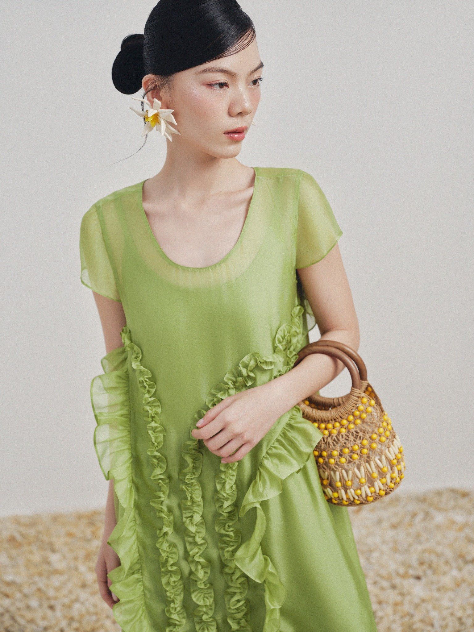  Đầm maxi tơ bèo | Mauve Muse dress 