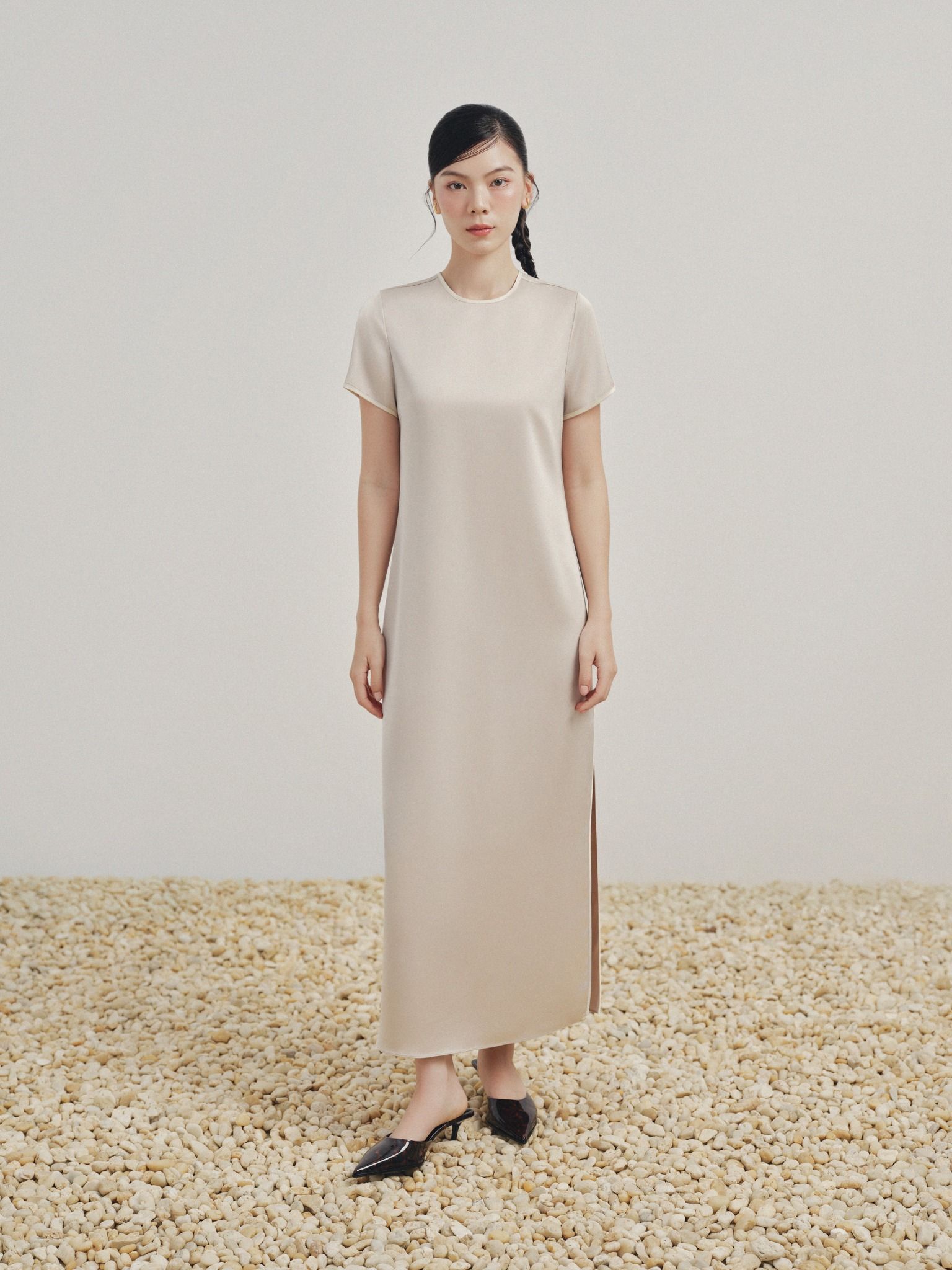  Đầm sườn xám cách điệu | Mauve Shanghai dress 