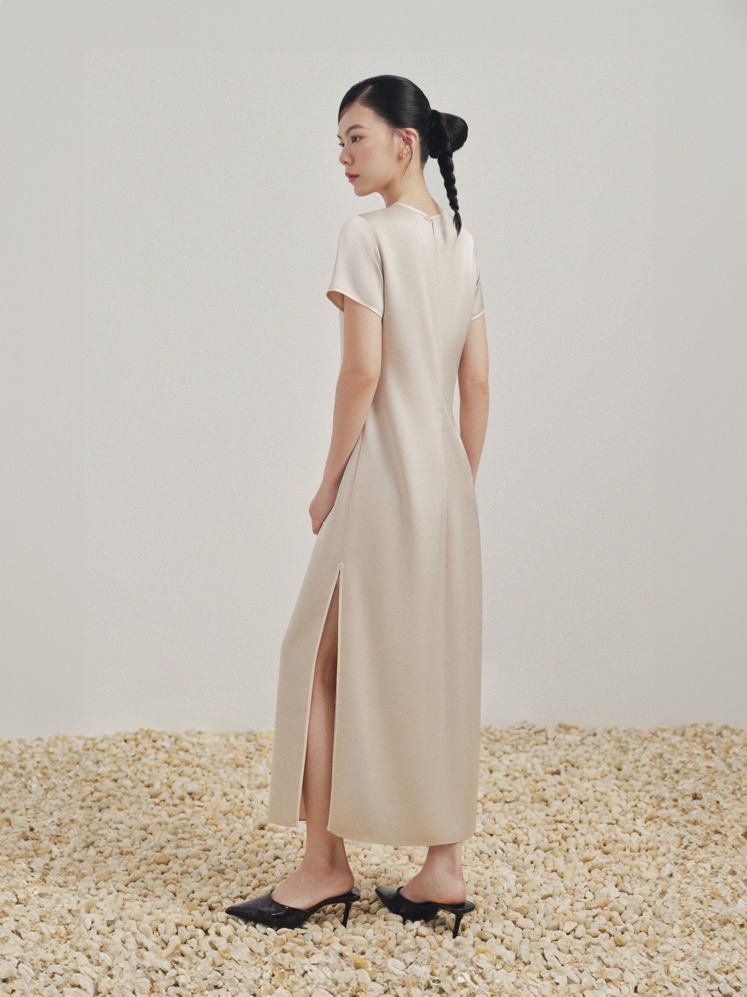  Đầm sườn xám cách điệu | Mauve Shanghai dress 