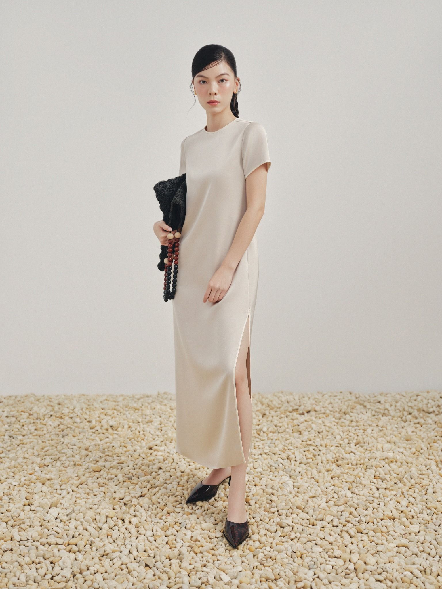  Đầm sườn xám cách điệu | Mauve Shanghai dress 