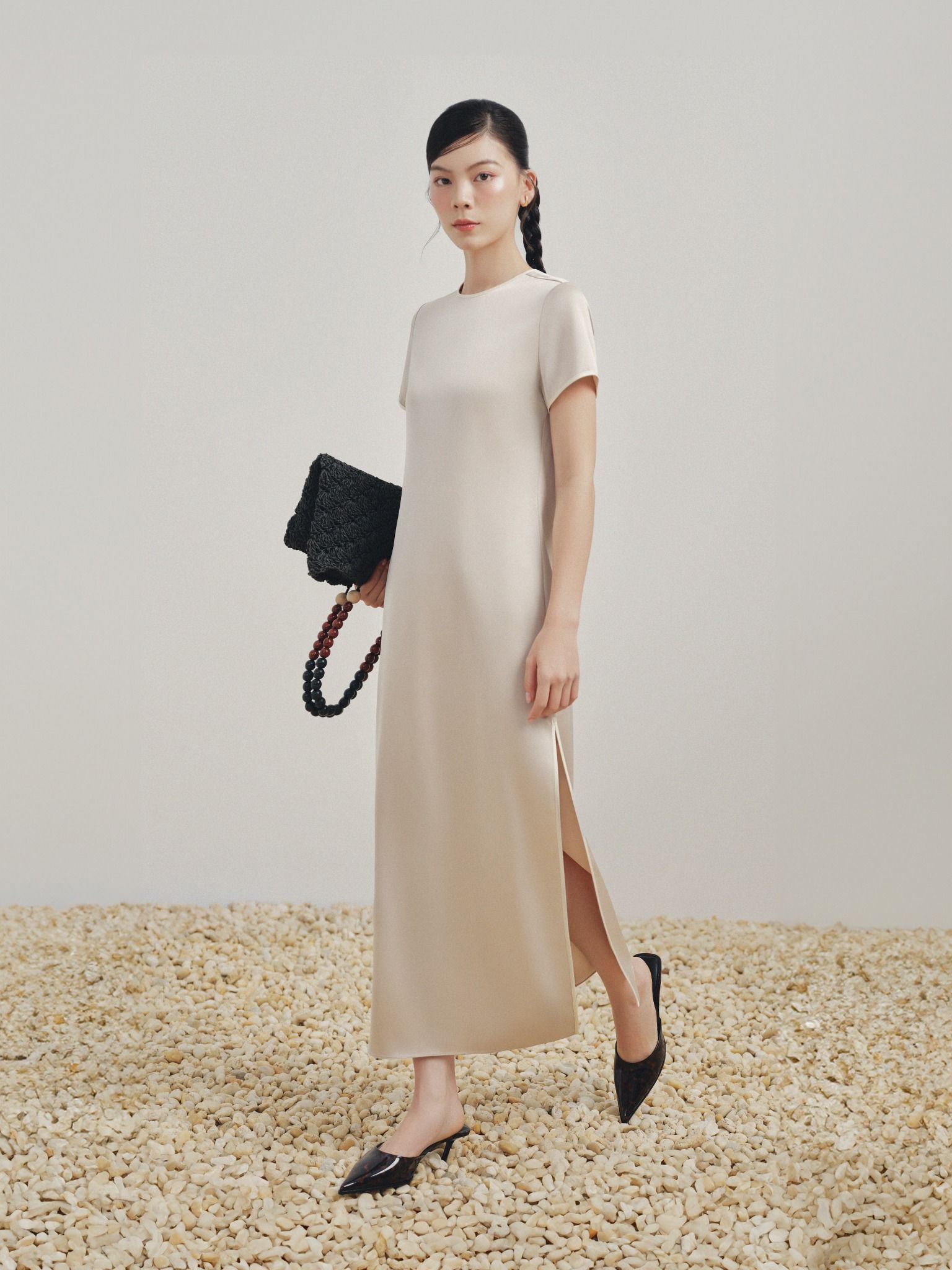  Đầm sườn xám cách điệu | Mauve Shanghai dress 