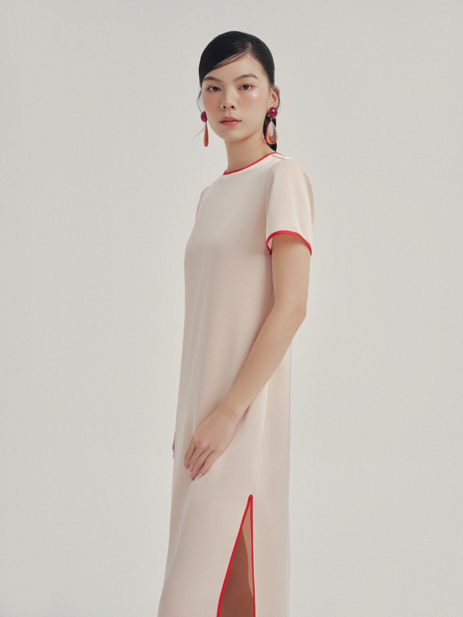  Đầm sườn xám cách điệu | Mauve Shanghai dress 