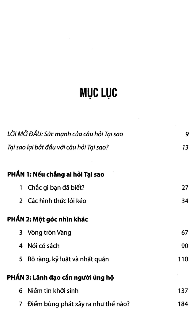 Bắt Đầu Với Câu Hỏi Tại Sao?