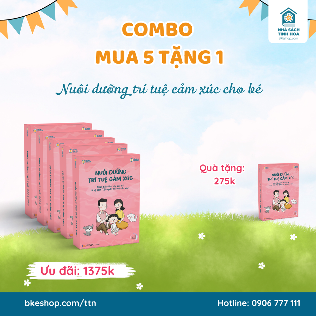 Combo Mua 5 Tặng 1 Cùng Loại - Bộ EQ Cho Bé - Nuôi Dưỡng Trí Tuệ Cảm Xúc