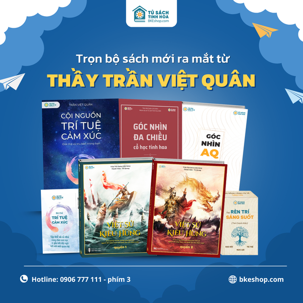 Trọn Bộ Sách Mới Ra Mắt Của Thầy Trần Việt Quân (Tặng Bộ Thẻ Rèn Trí)