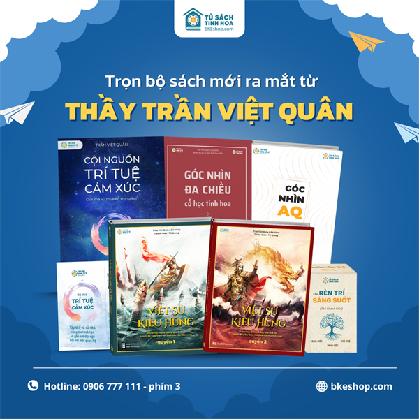 Trọn Bộ Sách Mới Ra Mắt Của Thầy Trần Việt Quân (Tặng Bộ Thẻ Rèn Trí)
