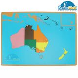  Giáo Cụ Montessori - Ghép bản đồ châu Úc - Puzzle Map of Australia 