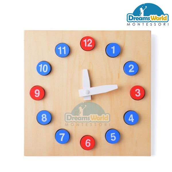  Giáo cụ Montessori - Đồng hồ - moveable clock 