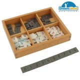  Giáo Cụ Montessori - Các số gạch dùng với bảng kiểm tra - Number Tiles 