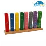  Giáo Cụ Montessori - Bộ phân số - Fractions Stacker 