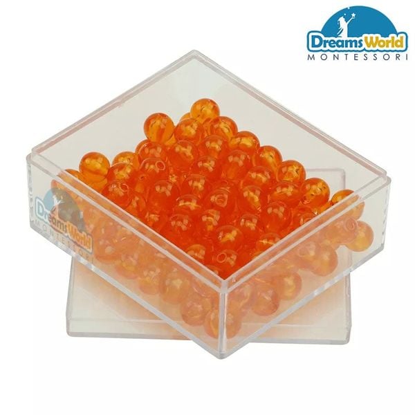  Giáo Cụ Montessori - 100 hạt đơn vị  - 100 Golden bead Units with box 