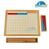  Giáo Cụ Montessori - Bảng học phép tính trừ - Subtraction Strip Board with frame 