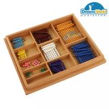  Giáo Cụ Montessori - Chuỗi hạt ngắn với hộp - Short Bead Chain with box 