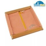  Giáo Cụ Montessori - Khung vải có khóa kéo - Infant Toddler Dressing Frame: Large Zipper 
